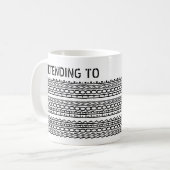 Mug Pretending To Work From Home Custom Hidden Message (Devant gauche)