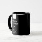 Mug Prêtre catholique Hébreux 5:1 Vocation Design (Devant gauche)