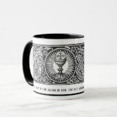 Mug Prêtre de prière religieuse catholique traditionne (Devant gauche)