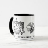 Mug Prêtre de prière religieuse catholique traditionne (Devant gauche)