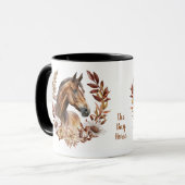 Mug Pretty Bay Horse couronne d'automne (Devant gauche)