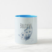 Mug Pretty Blue Believe Butterfly (Centre)