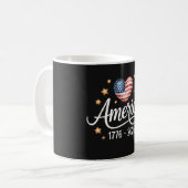 Mug Pretty Flag Heart 1776-2026 July 4th 250th (Devant gauche)