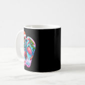 Mug Pretty Flamingo Flip Flops Été Tropical Noël (Devant gauche)