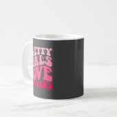 Mug Pretty Girls Love Fast Funny Saying Jokes Retro Gr (Devant gauche)