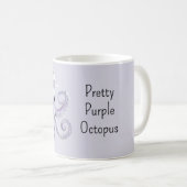 Mug Pretty Girly Purple Octopus (Devant droit)