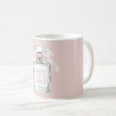 Mug Pretty in Pink Blush Bow Perfume Bottle (Devant droit)