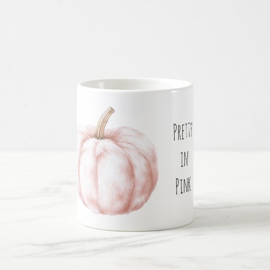 Mug Pretty in Pink Soft Fur Pumpkin (Centre)