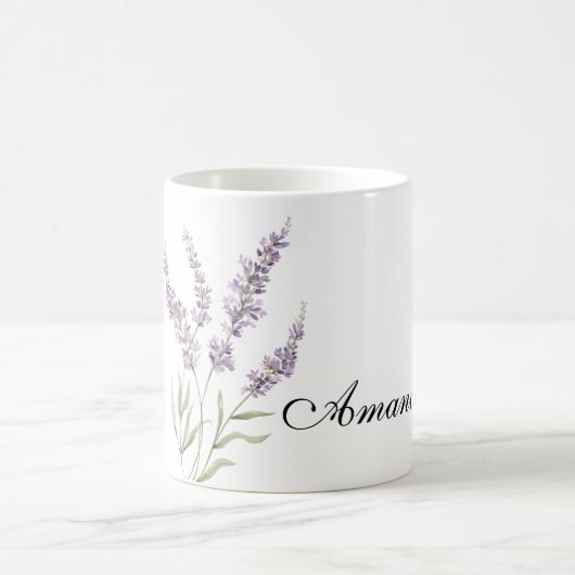 Mug Pretty Lavender Flowers  (Centre)
