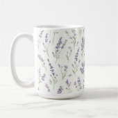 Mug Pretty Lavender White Flowers Bridal Shower (Gauche)