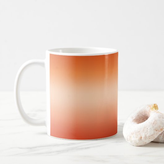 Mug Pretty Ombre Hot Summer Orange & Apricot Gradient (Avec donut)