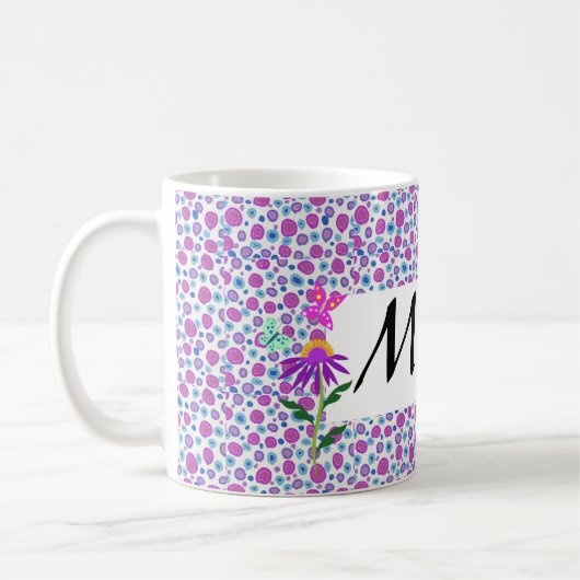 Mug Pretty Pastel Polka Dot modifiable (Gauche)