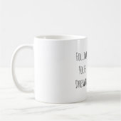 Mug Pretty Peach Floral Dreams Black Lady (Gauche)
