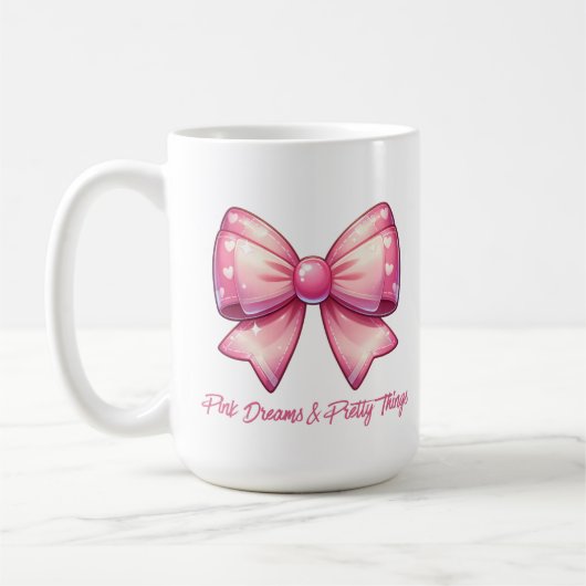 Mug Pretty Pink Bow-Pink Dreams & Pretty Things (Gauche)