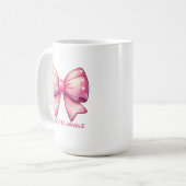 Mug Pretty Pink Bow-Too Cute To Handle (Devant gauche)