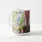 Mug Pretty Pink Dreamcatcher and Plants Window Sill (Devant gauche)