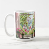 Mug Pretty Pink Dreamcatcher and Plants Window Sill (Gauche)