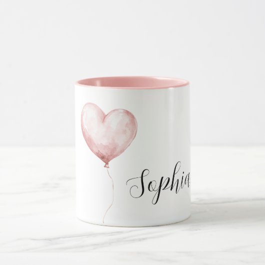 Mug Pretty Pink Heart Balloon (Centre)
