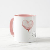 Mug Pretty Pink Heart Balloon (Devant gauche)