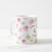Mug Pretty Pink Mint Ranunculus   (Devant gauche)