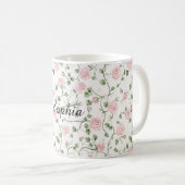 Mug Pretty Pink Roses Floral   (Devant droit)