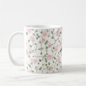 Mug Pretty Pink Roses Floral   (Gauche)