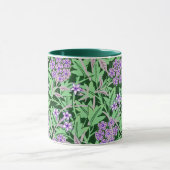 Mug Pretty Purple Floral Pattern (Centre)