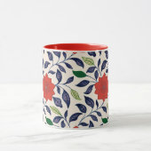 Mug Pretty red floral pattern (Centre)