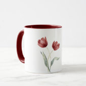 Mug Pretty Red Tulip Flowers (Devant gauche)