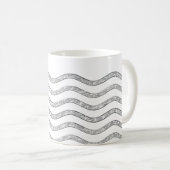 Mug Pretty Waves argent + votre backgr, texte & idées (Devant droit)