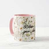 Mug Pretty White Daisy Flowers Birthday (Devant gauche)