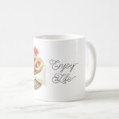 Mug Pretzels Fleur de Pavot Rouge (Devant droit)