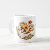Mug Pretzels Fleur de Pavot Rouge (Devant gauche)