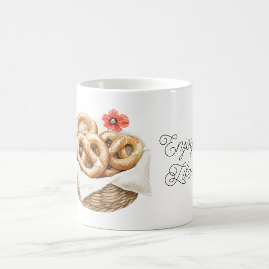 Mug Pretzels Fleur de Pavot Rouge (Centre)