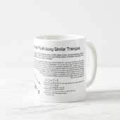 Mug Preuve du théorème de Pythagore utilisant des tria (Devant droit)