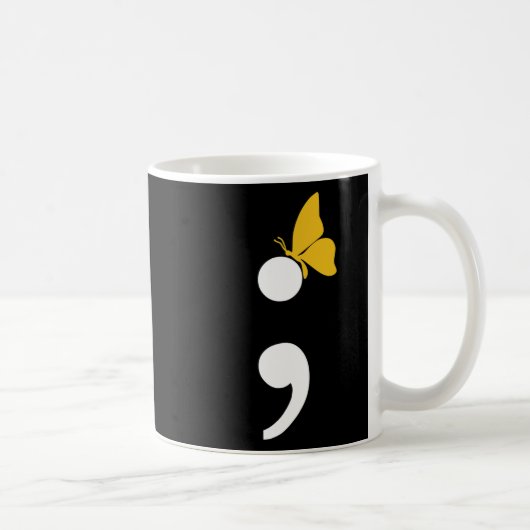 Mug Prévention de la dépression du suicide papillon (Droite)