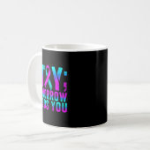 Mug Prévention de la sensibilisation au ruban violet s (Devant gauche)