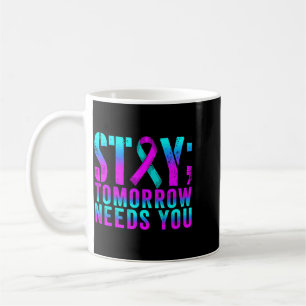 Mug Prévention de la sensibilisation au ruban violet s