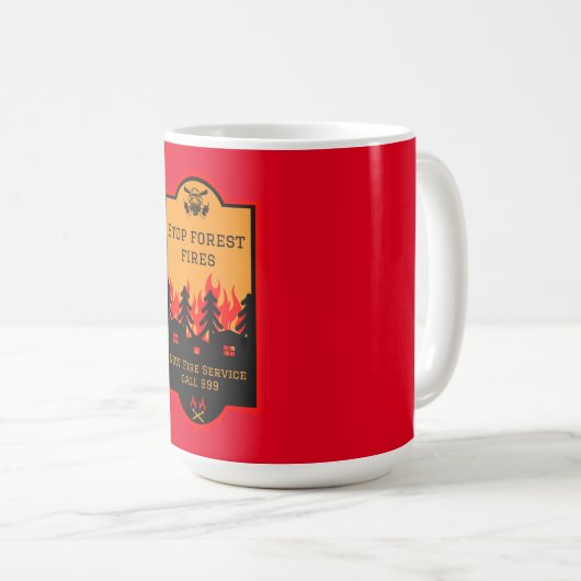 Mug Prévention des incendies de forêt (Devant droit)