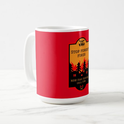 Mug Prévention des incendies de forêt (Devant gauche)