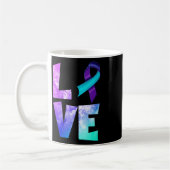 Mug Prévention du suicide chez les femmes, amour viole (Gauche)