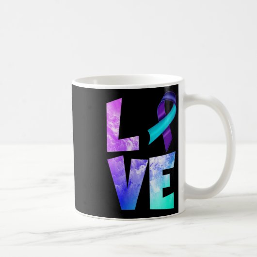 Mug Prévention du suicide chez les femmes, amour viole (Droite)