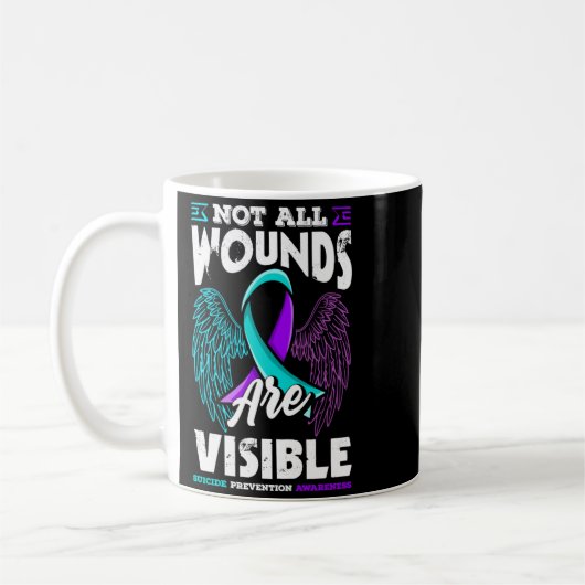 Mug Prévention du suicide Les blessures ne sont pas to (Gauche)