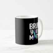 Mug Prévention du suicide par le ruban sarcelle violet (Devant droit)