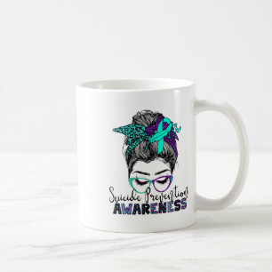Mug Prévention du suicide point-virgule Messy Bun W