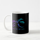 Mug Prévention du suicide Ruban violet sarcelle Dr (Gauche)