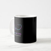 Mug Prévention du suicide Sensibilisation Point-virgul (Devant gauche)
