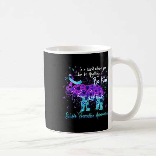 Mug Prévention du suicide Sensibilisation Tournesol Él (Droite)
