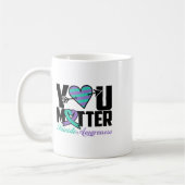 Mug Prévention du suicide Sensibilisation Turquoise Vi (Gauche)