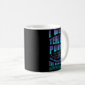 Mug Prévention Porter Turquoise Violet Pour Une Prise (Devant droit)